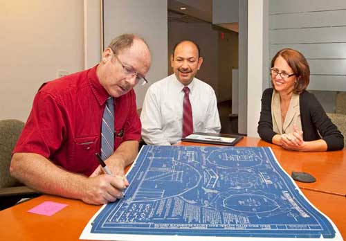 Thad Heckman signing archival quality Holland Prize Poster